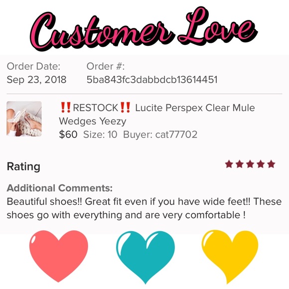 ‼️BLACK LAST 1‼️Lucite Perspex Clear Wedges Yeezy - Picture 8 of 8